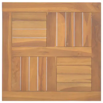 vidaXL Kvadratna mizna plošča 50x50x2,5 cm neobdelana trdna hrastovina