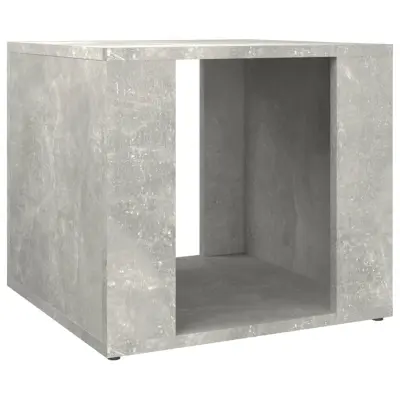 vidaXL Nočna mizica betonsko siva 41x40x36 cm inženirski les
