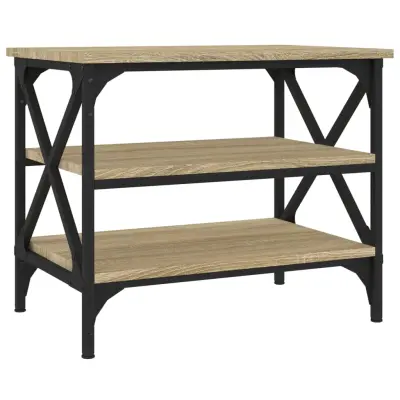 vidaXL Stranska mizica sonoma hrast 55x38x45 cm inženirski les