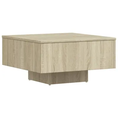 vidaXL Klubska mizica sonoma hrast 60x60x31,5 cm iverna plošča