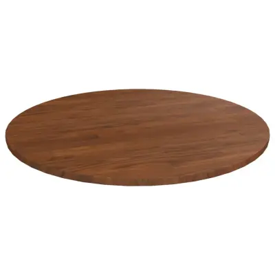 vidaXL Okrogla mizna plošča temno rjava Ø70x1,5 cm trdna hrastovina
