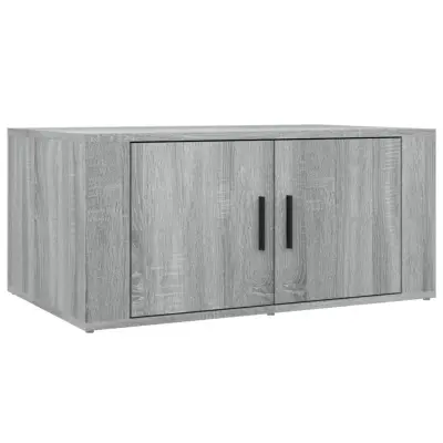vidaXL Klubska mizica siva sonoma 80x50x36 cm inženirski les