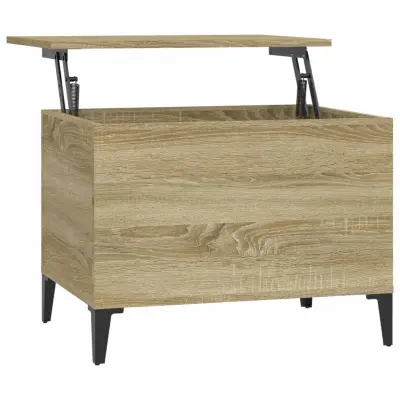 vidaXL Klubska mizica sonoma hrast 60x44,5x45 cm inženirski les