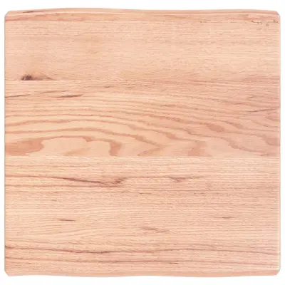 vidaXL Mizna plošča sv. rjava 60x60x(2-6) cm obdelana trdna hrastovina