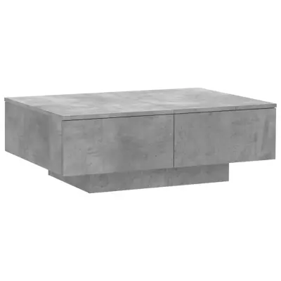 vidaXL Klubska mizica betonsko siva 90x60x31 cm iverna plošča