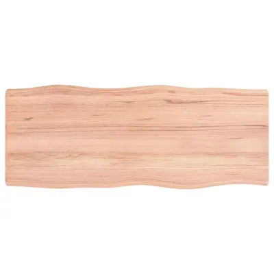 vidaXL Mizna plošča sv. rjava 100x40x(2-4)cm obdelana trdna hrastovina