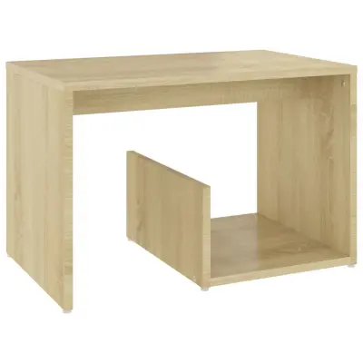 vidaXL Stranska mizica sonoma hrast 59x36x38 cm iverna plošča
