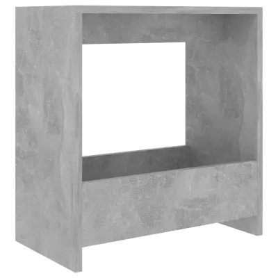 vidaXL Stranska mizica betonsko siva 50x26x50 cm iverna plošča