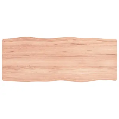 vidaXL Mizna plošča sv. rjava 100x40x(2-6)cm obdelana trdna hrastovina