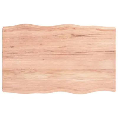vidaXL Mizna plošča sv. rjava 80x50x(2-4) cm obdelana trdna hrastovina