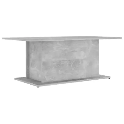 vidaXL Klubska mizica betonsko siva 102x55,5x40 cm iverna plošča