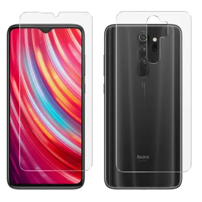 360° Film Xiaomi Redmi Note 8 Pro Mehka in antibakterijska sprednja in zadnja zašcita, z aplikatorjem - prozoren