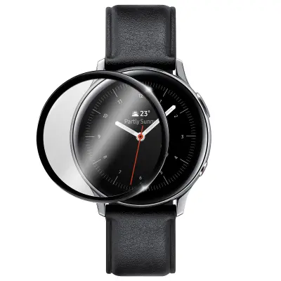 Samsung Galaxy Watch Active 2 kaljeno steklo 40 mm 9H ultra-odporna zašita zaslona - crna