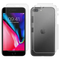 360° Film iPhone 7 Plus / 8 Plus Fleksibilna in antibakterijska sprednja in zadnja zašcita, z aplikatorjem - prozoren
