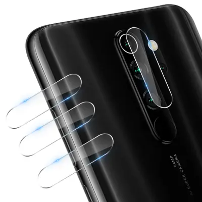 4x prilagodljiva steklena folija za zadnjo kamero, 3mkflexibleglass - prozorna str. Xiaomi Redmi Note 8 Pro