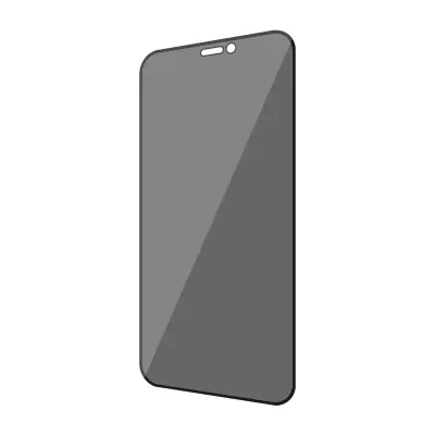 Zašcita zaslona iz kaljenega stekla iPhone 12 Mini Anti-Spy Ultra-Resistant (9H), 3mk Hardglass Max Privacy - crna