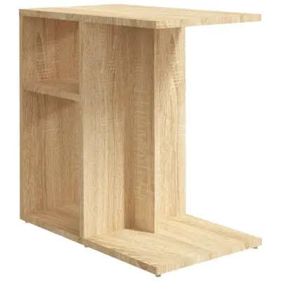 vidaXL Stranska mizica sonoma hrast 50x30x50 cm iverna plošča