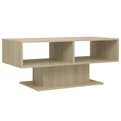 vidaXL Klubska mizica sonoma hrast 103,5x50x44,5 cm iverna plošča