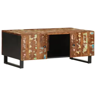 vidaXL Klubska mizica 100x54x40cm trden predelan les in inženirski les