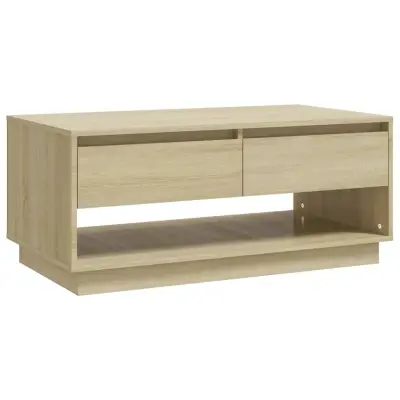 vidaXL Klubska mizica sonoma hrast 102,5x55x44 cm iverna plošča