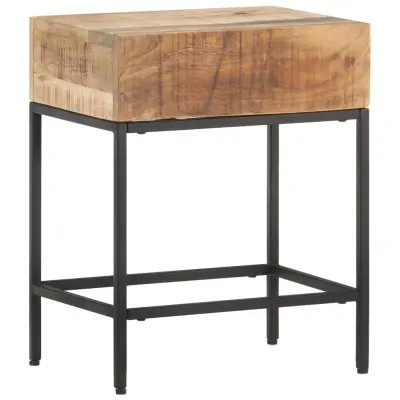 vidaXL Stranska mizica 40x30x50 cm trden robusten mangov les