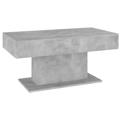vidaXL Klubska mizica betonsko siva 96x50x45 cm iverna plošča