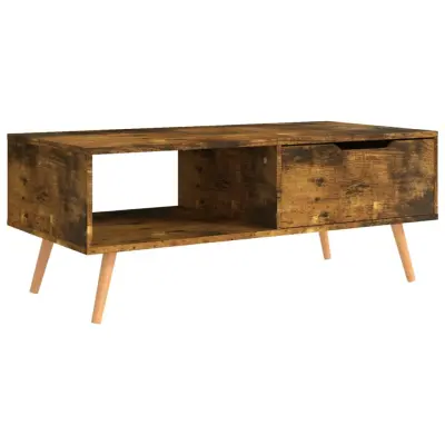 vidaXL Klubska mizica sonoma hrast 100x49,5x43 cm inženirski les