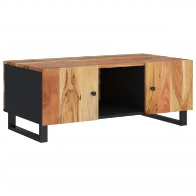 vidaXL Klubska mizica 100x54x40 cm trden akacijev in inženirski les