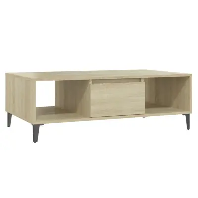 vidaXL Klubska mizica sonoma hrast 103,5x60x35 cm iverna plošča