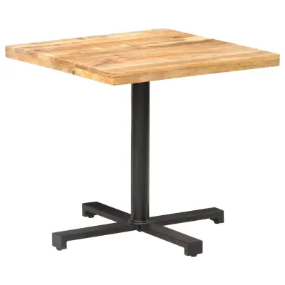 vidaXL Bistro mizica kvadratna 80x80x75 cm robusten mangov les