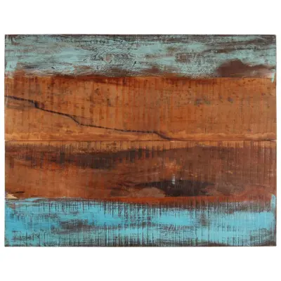 vidaXL Pravokotna mizna plošča 70x90 cm 25-27 mm trden predelan les