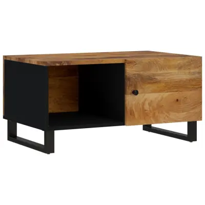 vidaXL Klubska mizica 80x50x40 cm trden mangov les in inženirski les