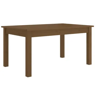 vidaXL Klubska mizica medeno rjava 80×50×40 cm trdna borovina