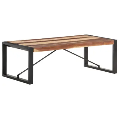 vidaXL Klubska mizica 120x60x40 cm trden les s finišem iz palisandra