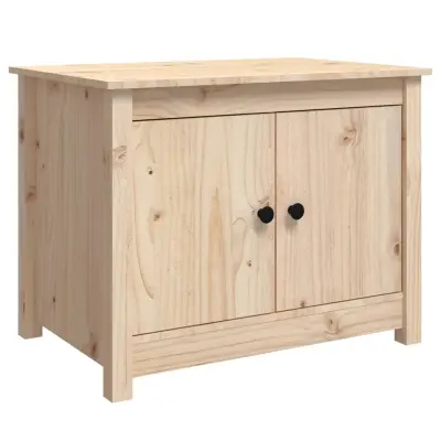 vidaXL Klubska mizica 71x49x55 trdna borovina