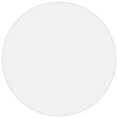 vidaXL Zaščita za mizo mat Ø 60 cm 2 mm PVC