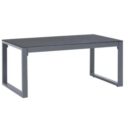 vidaXL Klubska mizica 90x50x40 cm iz aluminija