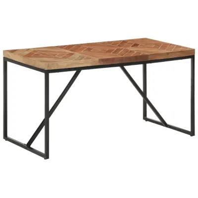 vidaXL Jedilna miza 140x70x76 cm trden akacijev in mangov les