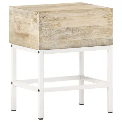 vidaXL Nočna mizica 40x30x50 cm iz trdnega mangovega lesa