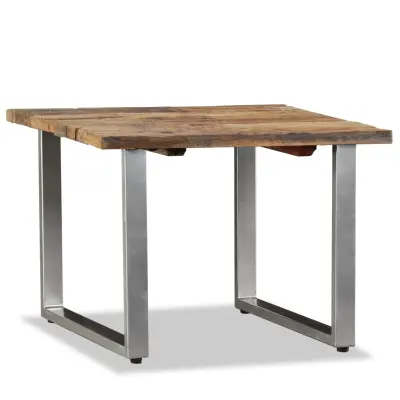 vidaXL Klubska mizica trden predelan les 55x55x40 cm