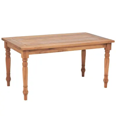 vidaXL Klubska mizica Batavia iz tikovine 90x50x45 cm