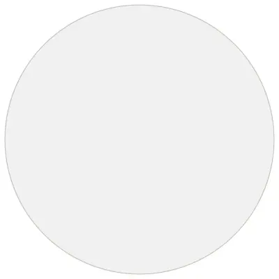 vidaXL Zaščita za mizo prozorna Ø 70 cm 2 mm PVC