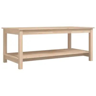 vidaXL Klubska mizica 110x55x45 trdna borovina