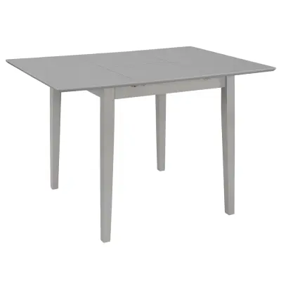 vidaXL Raztegljiva jedilna miza MDF (80-120)x80x74 cm siva