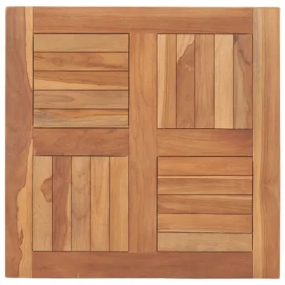 vidaXL Mizna plošča iz trdne tikovine 60x60x2,5 cm