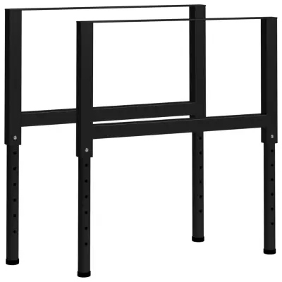 vidaXL Nastavljivi okvirji za delovno mizo 2 kosa kov. 85x(69-95,5) cm