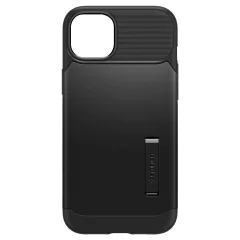 Spigen iPhone 14 Plus Hybrid Case with Kickstand, Slim Armor Series - Metallic Slate