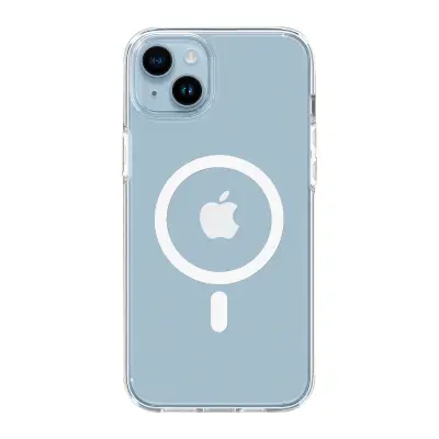 Ovitek Spigen za iPhone 14 iz dveh materialov, odporen proti udarcem, združljiv z MagSafe, Ultra Hybrid MagFit - bel