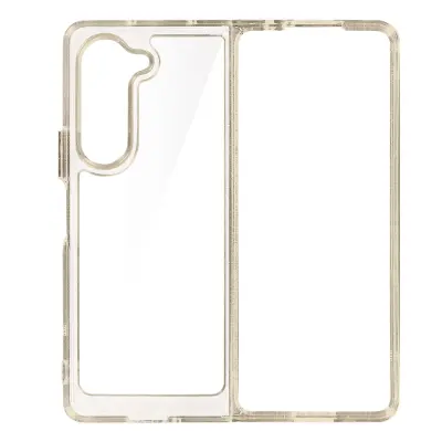 Prozoren mehak ovitek za Samsung Galaxy Z Fold 5, serija ovitkov April - siv obris