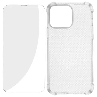 iPhone 14 Pro Max Premium 360° Protection Pack: odbijac iz kaljenega stekla, odporen na udarce